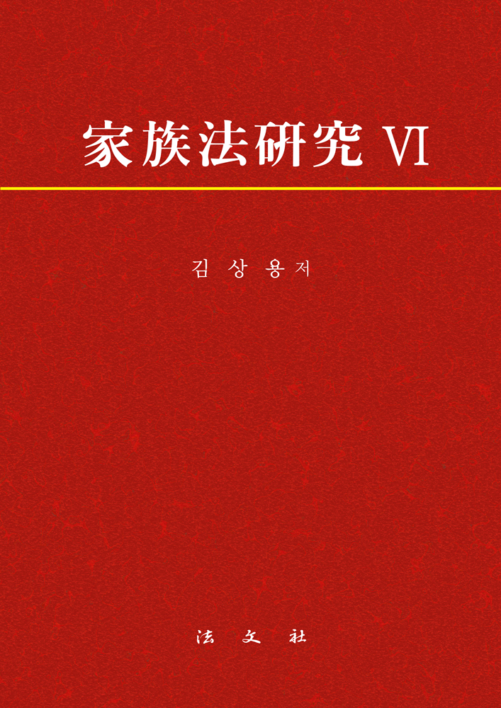 가족법연구 VI